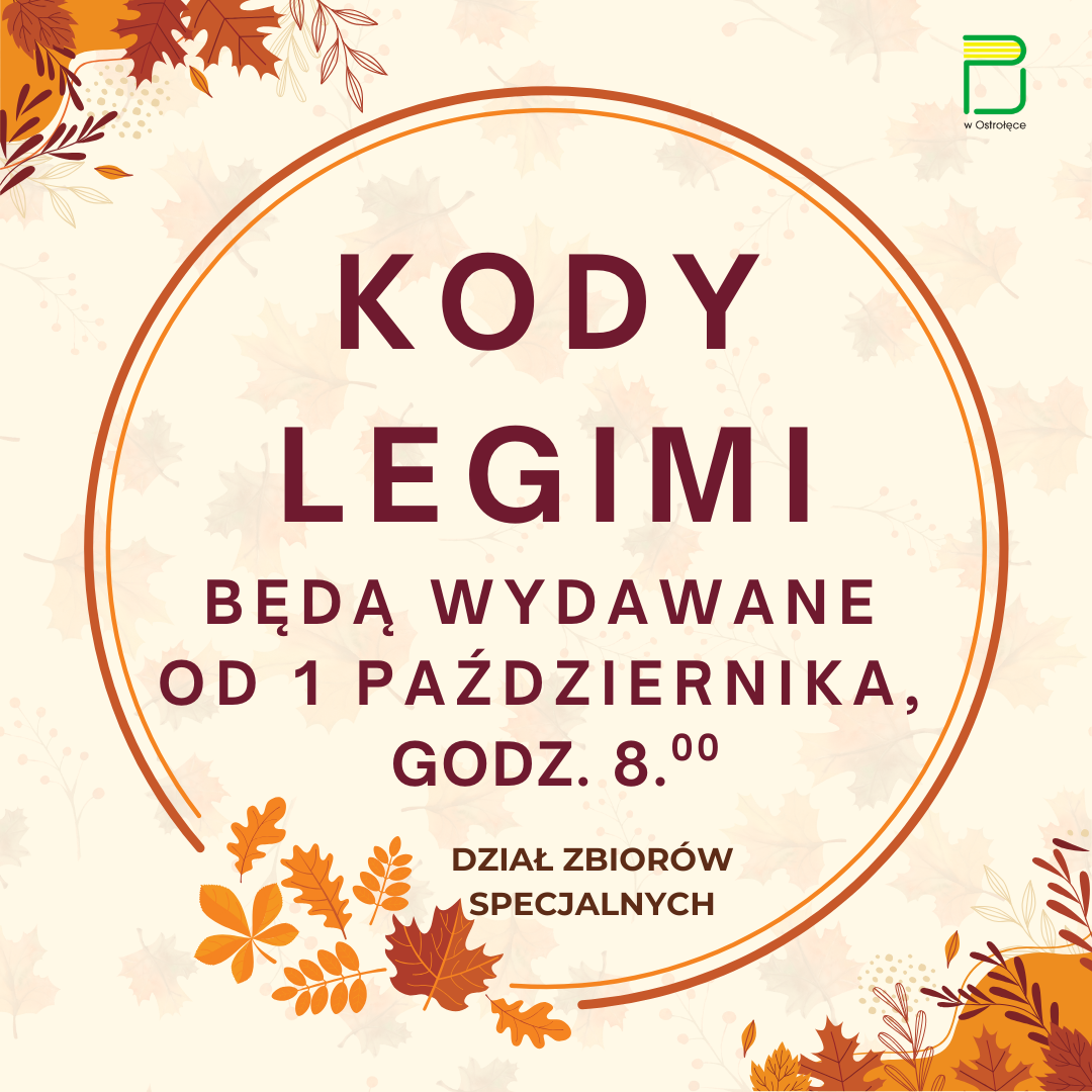 PAŹDZIERNIKOWE KODY DO LEGIMI