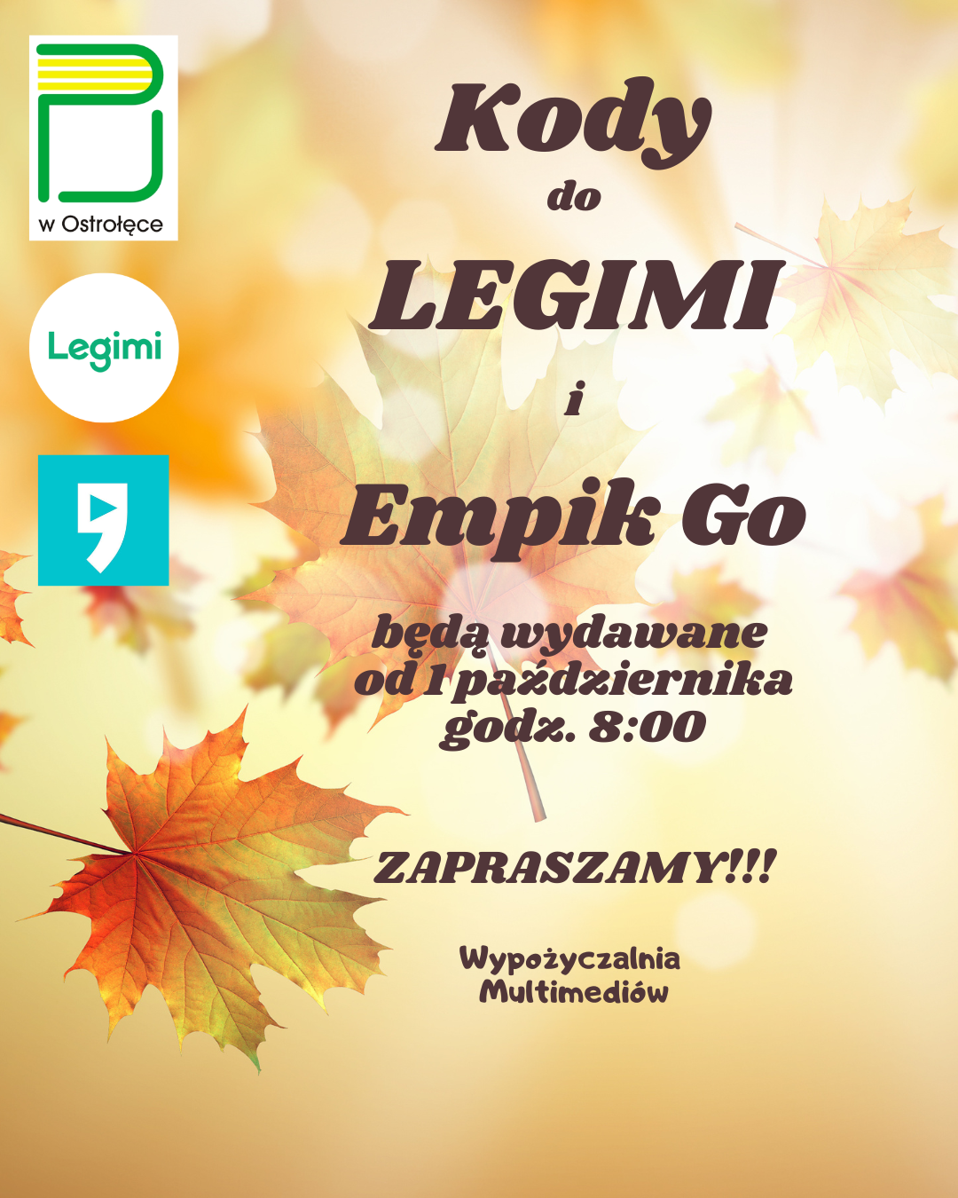 Październikowe kody do LEGIMI i Empik Go